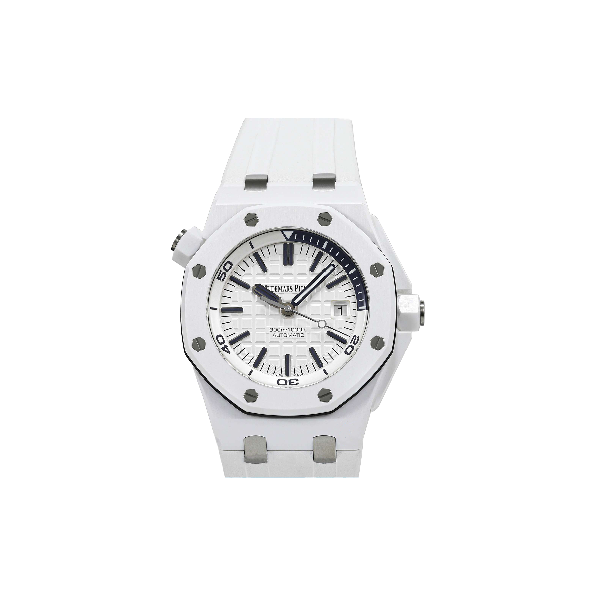 AUDEMARS PIGUET ROYAL OAK OFFSHORE WHITE CERAMIC 42MM WATCH 15707CB.OO.A010CA.01